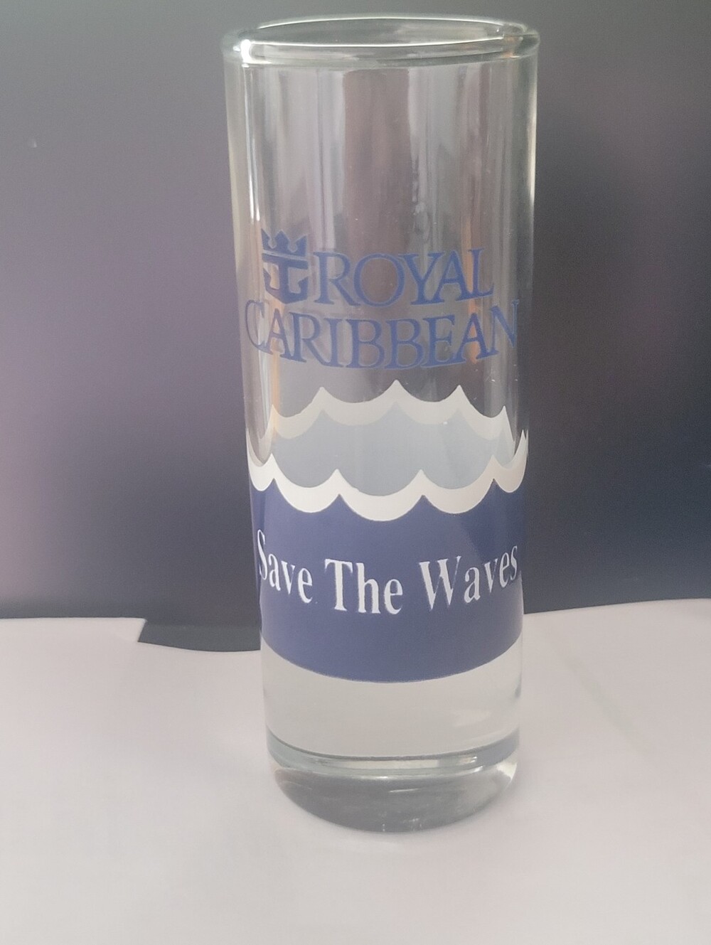 Royal Caribbean Save The Waves Tall Shot Glass